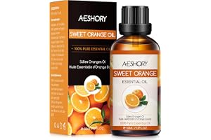 AESHORY Söt Apelsin Eterisk Olja 50ML, Naturliga Söt Apelsinolja Aromaterapioljor, Premium Aroma Diffusorolja Aromaterapi Dof