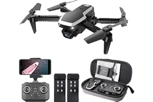 Goolsky CSJ S171 PRO RC Quadcopter with Camera 4K,Mini Quadcopter Dual Camera Foldable Quadcopter for Kids with Function Trajectory Flight Headless Mode 3D Flight Auto Hover 2 Battery