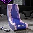 X Rocker Video Kids Gaming Chair Foldable Floor for Kids and Juniors, Low Folding Rocking Seat, Rocking Chair for Gaming, Console Gaming Chair for Kids - Lava Edition - Pink