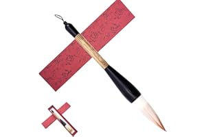 XCSJ Pennello Da Scrittura Cinese Grande Calligrafia Set Di Calligrafia Cinese In Confezione Regalo, Pennelli Per Calligrafia Cinese Eccellente Kanji Giapponese Sumi Da Disegno Per Scrittura e Pittura