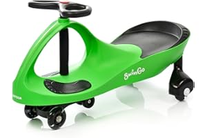 meteor Twistcar Swingo Rutscherfahrzeug ab 1 Jahr - Baby Rutschauto mit LED-Rädern und 360°-Lenkrad ergonomisches und sicheres Aufsitzfahrzeug für Kleinkinder Indoor & Outdoor geeignet