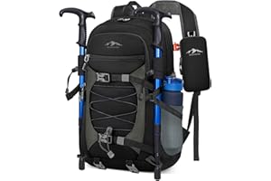 RAINSMORE Sac a Dos Randonnee 40L Pliable Ultraléger Sac à Dos pour Homme Femme Sacs à Dos de Randonnée pour Voyage Sport Camping Trekking Cyclisme Alpinisme Escalade