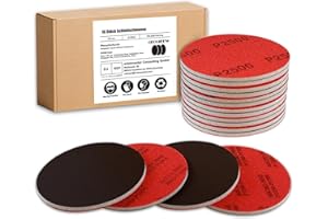 GEOGIEEW 16 esponjas de lijado, grano 320, bloque de lija de 125 mm, bloque de arena de espuma suave, papel de lija húmedo y seco para modelos, paneles de yeso, metal, madera, muebles, pulido