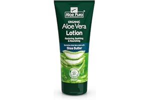 Aloe Pura Oragnic Aloe Vera Lotion z masłem shea i witaminą E, 1 opakowanie (1 x 200 ml)