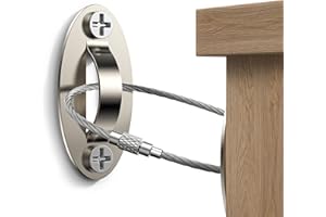 WILNIRY 4 Stück Kippsicherung Möbel Set für Babysicherung, Anti-Tip Möbelgurte Ankergurte Kit für Kommode, Schreibtisch, Kleiderschrank