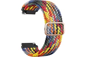 AK Bransoletka do Garmin Venu/Venu Sq 2/Venu 2 Plus, 20 mm Quick Release, regulowana, nylonowa bransoletka do Garmin Venu/Vivoactive 3/Forerunner 645/245 Music, bransoletka dla kobiet i mężczyzn