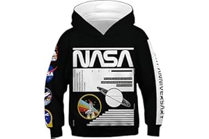 Ocean Plus Garçons Crewneck Sweat à Capuche Imprimé Numérique Manches Longues Sweat-Shirt Hoody