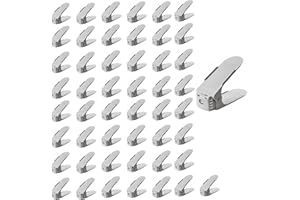 ECARLA 10 regulowanych regałów na buty – oszczędzający miejsce organizer na buty do szafek – przechowywanie butów z podwójną warstwą i antypoślizgową konstrukcją – oszczędność 50% miejsca (10, szare, 25 x 9