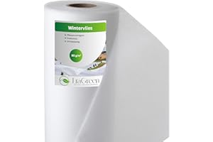 EraGreen Wintervlies 80g/m² 1,6m x 10 m - Frostschutzvlies für Pflanzen, Kälteschutzvlies UV-beständig und wasserdurchlässig, Frühbeetvlies, Gartenvlies