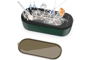 TIPTOP HOME Ultraschallreinigungsgerät 47 kHz, 300 ml tragbarer Ultraschallreiniger, 50 W Brillenreinigungsgerät mit 4 Reinigungsmodi, geeignet für Brillen, Uhren,Schmuck, Zahnprothesen