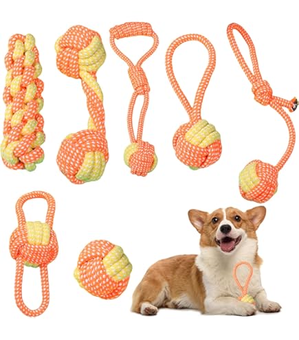 Hundespielzeug Seil 2er Set - Geflochtenes Zerrspielzeug Für Mittelgroße Hunde