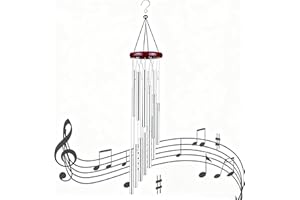 WYSUMMER Lucky Wind Chimes, Vintage Metal Hanging Wind Bell Outdoor Good Luck Hanging Charm with Coin for Garden Home Patio Yard (Aluminum tube)