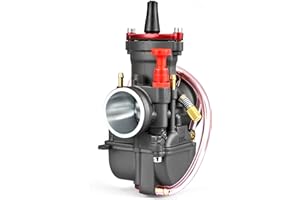 PUCKY Motorrad-PWK Vergaser 34 mm Vergaser Aluminiumlegierung Universal für 125 cc bis 250 cc HON.DA SUZU.KI KAAWA.SAKI YAMA.HA K.T.M Pit Bike ATV (34MM)