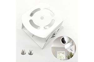 CHENNAN Uchwyt ścienny do kamery, regulowany, metaliczny, uchwyt ścienny do kompatybilnych kamer monitorujących i kamer CCTV, kompatybilny z kamerami Wyze Ring Ezviz Tapo (biały)