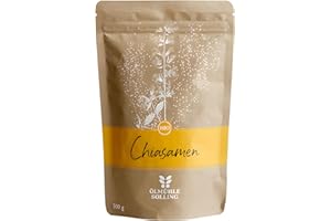 ÖLMÜHLE SOLLING - BIO Chiasamen | Naturbelassene Chiasamen aus 100 % kontrolliert biologischem Anbau. Ideal für Müsli, Brot und Backwaren. 100 % vegan und frei von Gentechnik | Inhalt: 500 g