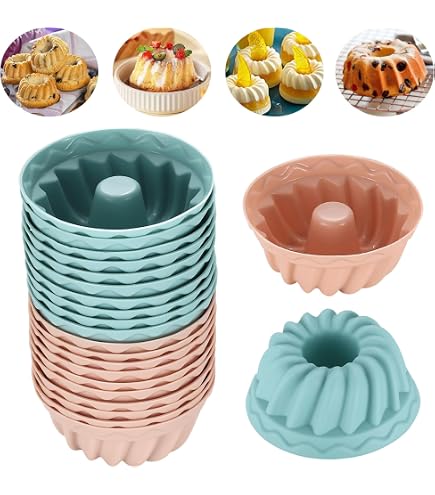 Coolinato Set 3 Stampi Rotondi In Silicone Rosso - 16, 20 E 26 Cm - Antiaderenti, Per Torte E Dessert, Con 4 Ricette