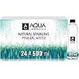 AQUA Carpatica 500ml x 24 - Pure Natural Sparkling Mineral Water for Optimal Hydration, Nitrate-Free, Abundant in Calcium & Magnesium, Naturally Alkaline, Enriched with Natural Electrolytes