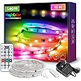 Lepro MagicColor LED Strip Light 15M (7.5Mx2) 450LEDs, Rainbow Chasing Lights, Music Sync, Multiple Colours on One Line, Remote Control LED Lights for Bedroom, Living Room, Bar, Gaming Time