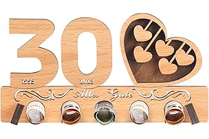 Dreafly 30. Geburtstag Geldgeschenk Holz, Geldgeschenk, Holz Schild Gästebuch, Geldgeschenke zum 30 Geburtstag, 30 Eburtstage und Jubiläen, Geschenke für Freunde Familie Männer Vermissen