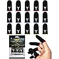 Nuozme 3 Colors 15 PCS E-Sports Light Model Gaming Finger Sleeves, 0.15mm Superconducting Nanofibers, Smooth Feel, Anti-Sweat, Extremely Thin, Fit All Touchscreen Devices