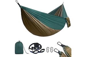 flintronic Camping Hammock Outdoor, 275 x 140 cm Lightweight Hammock, Load Capacity up to 300 kg, Breathable, Quick-drying & Portable for Patio, Yard, Camping, Travel, Beach ( Carrying Bag Included )