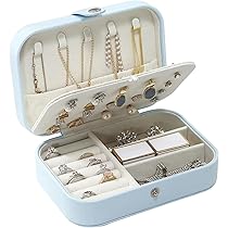 Portagioie Da Viaggio ZOCONE 2 Strati - Piccolo, Compatto, Per Orecchini, Anelli E Collane - Foto 7