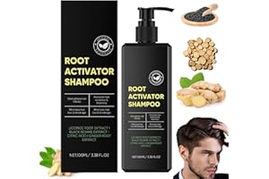 WAKASENA Root Activator Shampoo for Men,Mane Strengthening Activation Shampoo Gray Hair Regrowth Conditioner,Unisex Hair Care Solution,Nourishes Dry Scalp and Damaged Hair, 100ml