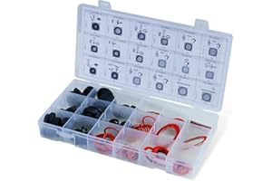 CCLIFE 141-częściowy zestaw uszczelek sanitarnych: uszczelki gumowe, pierścienie z włókna, uszczelki, zestaw uszczelek calowych