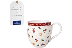 Villeroy & Boch – Toy's Delight Henkelbecher Bunt, Spülmaschinenfest, Mikrowellensicher, Kaffetasse, Tasse Klein, Kaffebecher Toys, Heißgetränkebecher, Weihnachtsbecher, Premium Porcelain
