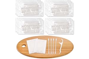 GISDO Confezione da 50 kit di vanità per hotel confezionati singolarmente, kit di servizi alberghieri, set di ospitalità alberghiera, prodotti per l'igiene includono tamponi di cotone cosmetici, tamponi di