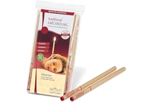 BIOSUN Bio Sun Hopi Lot de 25 paires de bougies d'oreilles naturelles
