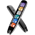 Scan Reader Pen, OCR Digital Reading Pen Text to Speech Device for Dyslexia, Support 142 Language Translator Device Pen Scanner for Study Travel Business (A)