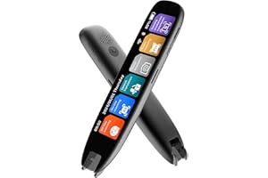EASYMAIDI Scan Reader Pen, OCR Digital Reading Pen Text to Speech Device for Dyslexia, Support 142 Language Translator Device Pen Scanner for Study Travel Business (A)