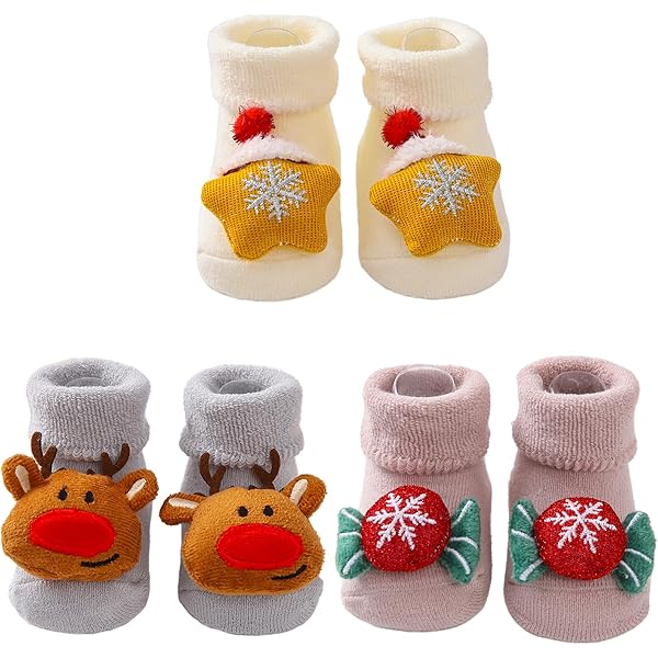Chausson Chaussette Enfant Chaussettes De Noël Enfant Oneshlee