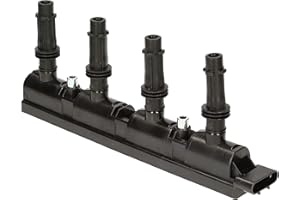 HELLA 5DA 193 175-431 Ignition Coil - 12V - 4-pin connector - incl. spark plug connector - Bolted