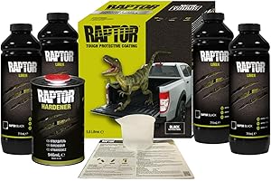U-POL Raptor revêtement kits 4 Bouteilles (Noir, Kits 4 Bouteilles)