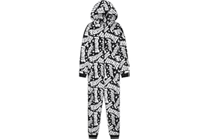 Get Trend Onesies for Boys & Teens 7-16 Years, Long Sleeved Fleece Loungewear PJs, Jumpsuit Pyjamas, Gamer Gifts for Boys