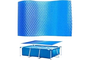 QMJDDYMX Uv Protection Swimming Pool Cover,300x200cm Swimming Pool Solar Cover Foldable Dustproof Anti Uv Pool Heat Preservation Film Pool Heat Insulation Film