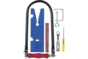 PEBARO-930 Juego de Sierra de marquetería en Bolsa de 12 Piezas, Color Negro, Azul, Rojo, S (930)