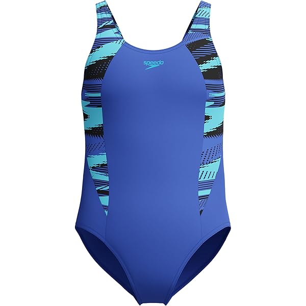 Costume Da Bagno Bambina Speedo HyperBoom Splice Muscleback - Arancione, Stampato, Tessuto Enduraflex Anticloro, Ideale Per Nuoto - 5