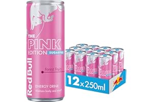Red Bull Energy Drink Sugar Free Pink Edition Forest Fruits, 250 ml x12