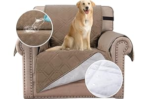 BELLAHILLS 100% wasserdichter Stuhl Schonbezug wasserdichter Möbelbezug Schonbezug rutschfeste Sitzbezüge Schonbezug für Sessel Vor Haustieren schützen Verschüttetes Verschleißteil (Stuhl / 1 Sitzer: Taupe)