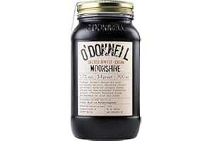 ‎O'DONNELL MOONSHINE O'Donnell Moonshine Salted Toffee Cream Likör (Neu) Made in Berlin - Cremiger Toffee Likör 700ml mit unverwechselbarem Geschmack - Süß trifft Salzig Cremelikör - 17% Spirituose im Mason Jar