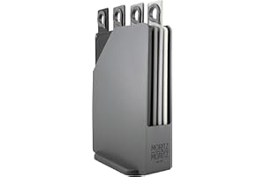 Moritz & Moritz Schneidebrett-Set – 20,5 x 14,5 cm – 4 Stück – rutschfeste Oberflächen, die es Ihnen ermöglichen, Ihre Lebensmittel sicher zu schneiden – Küchenbrett mit Griffen