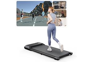 Superun Raceable Cinta de Correr 80CM 90CM 100CM, Cinta de Andar Peso MAX 136kg App Control, Walking Pad Camidador con Crusos Ejercicio y Multi-Jugador Carrera