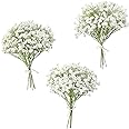 floroom Artificial Baby's Breath, 18pcs Gypsophila Greenery Spray White Flowers for Wedding Bouquet/ Centerpieces/ boutonnieres/ Corsage and Floral Arrangements