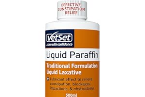 Liquid Paraffin for Dogs and Horses | Dog Laxative for Constipation Relief 500ml | Veterinary Faecal Softener and Digestive Aid for Dogs, Cats,Horses, Livestock and Pets by VetSet