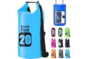 ShyaWorld Bolsa Mochila Impermeable Estanca Seca. litros Diferentes de Capacidad. Funda de Móvil Impermeable Estanca Hermética Incluida. para Playa Kayak Surf Montaña y el Uso Que tu Quieras.