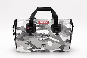 Greanthour Bolsa Seca Impermeable para Motocicleta,Cola de Equipaje Bolsa，Gran Espacio de Almacenamiento，los Hombros Adecuada para Ciclismo, Camping, Deportes Acuáticos(Cielo, 25L)