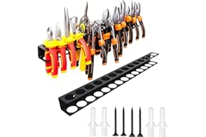 Vauki Werkzeughalter Wand 2er Set - Zangenhalter und Schraubendreher Organizer, Wandhalterung für Hammer und Zangen, mit 6 robusten Nägeln, für Garage Werkstatt Atelier